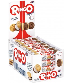 RINGO BISCOTTI CREMA VANIGLIA MONODOSE X 24PZ