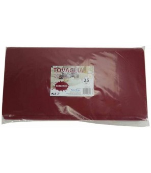 PAPERLYNEN TOVAGLIA BORDEAUX IN TNT X 25 PEZZI