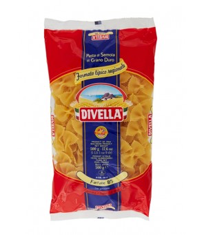 DIVELLA PASTA DI SEMOLA DI GRANO DURO FARFALLE 85 GR 500 X 24