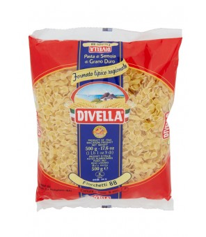 DIVELLA PASTA DI SEMOLA DI GRANO DURO FIOCCHETTI 88 GR 500 X 24