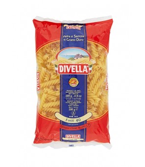 DIVELLA PASTA DI SEMOLA DI GRANO DURO FUSILLI 40 GR 500 X 24