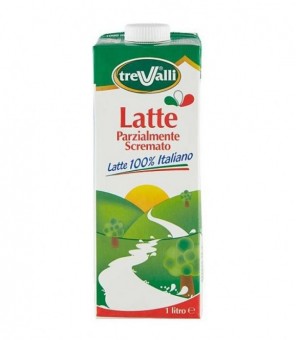 Trevalli Latte UHT Parzialmente Scremato 1 lt