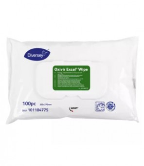 DIVERSEY SALVIETTINE OXIVIR EXCEL WIPE PZ.100 20X27 CM