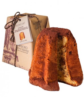 BORSARI PANDORO TIRAMISU 'CHOCOLATE DROPS WITH COFFEE GR.850