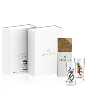 ADAMVS GIN CL.70 + 2 BICCHIERI TUMBLER