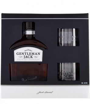 JACK DANIELS GENTLMAN JACK + 2 GLASSES CL.70