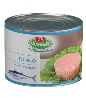 VIANDER TUNA IN VEGETABLE OIL KG.1,7