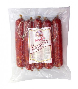 BORGO ITALIA SALSICCIA NAPOLI PICCANTE LUNGA 1.2 KG CIRCA