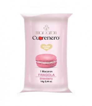 CUORENERO MACARON MIT ERDBEER VERPACKT GR.14