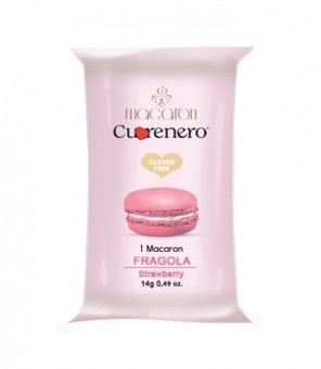 CUORENERO MACARON WITH STRAWBERRY PACKAGED GR.14