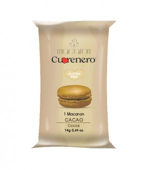 CUORENERO MACARON AU CACAO EMBALLÉ GR.14