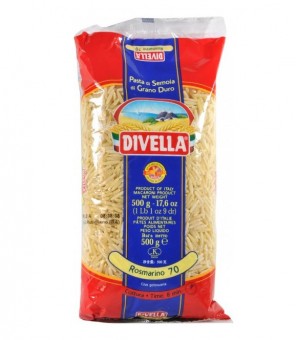 DIVELLA DURUM WHEAT SEMOLINA PASTA WITH ROSEMARY 70 GR. 500 X 24