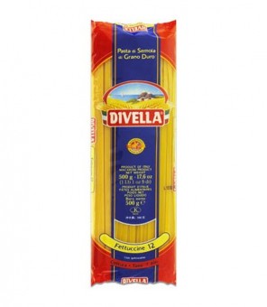 DIVELLA DURUM TARWESEMOLINA PASTA FETTUCCINE 12 GR 500 X 36