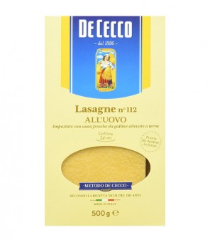 DE CECCO LASAGNE ALL'UOVO N.112 GR.500