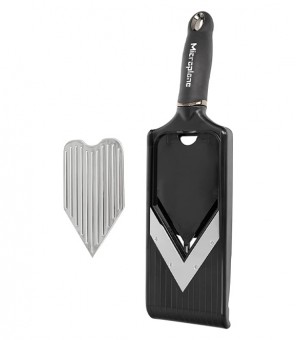 V MANDOLINE MICROPLANE MET JULIENNE INSERT