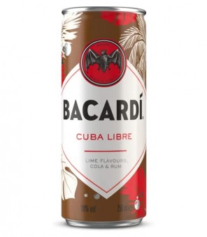 BACARDI CUBA LIBRE KLAAR OM TE DRINKEN CL.25 X 12