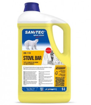 SANITEC STOVIL BAR DETERGENTE BICCHIERI E STOVIGLIE LT.5