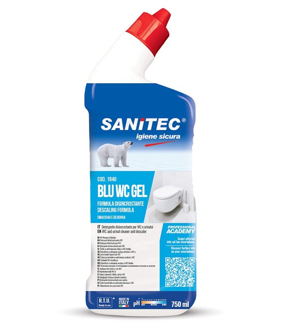 Sanitec Blu Wc Gel Limpiador Descalcificante para WC 750 ml