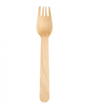 DISPOSABLE FORKS IN BIO WOOD PCS. 100