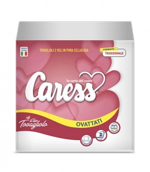 CARESS 2-LAAGSE SERVETTEN 33 X 33