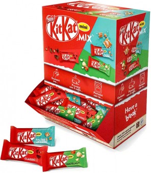 KIT KAT MINI MIX ASSORTI RIEMTAS 77 STUKS KG.1,3