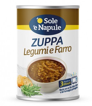 SOUPE DE LÉGUMINEUSES ET ÉPEAUTRE O' SOLE E NAPULE GR 400