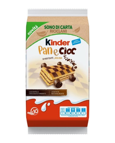 KINDER PAN E CIOC FERRERO X 10 GR.300