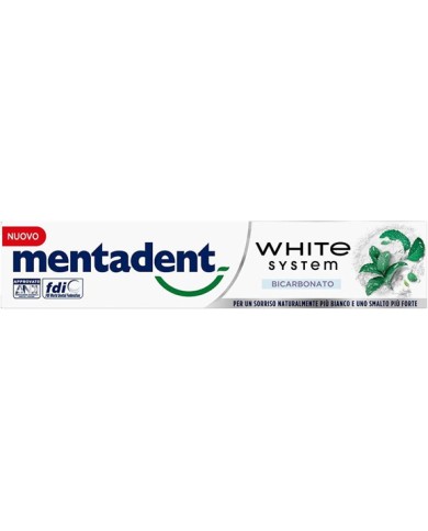 MENTADENT DENTIFRICIO WHITE SISTEM BICARBONATO ML.75