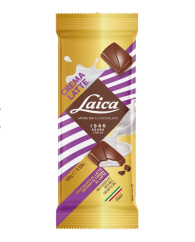 LAICA TAVOLETTA DI CIOCCOLATO CON CREMA LATTE GR.100