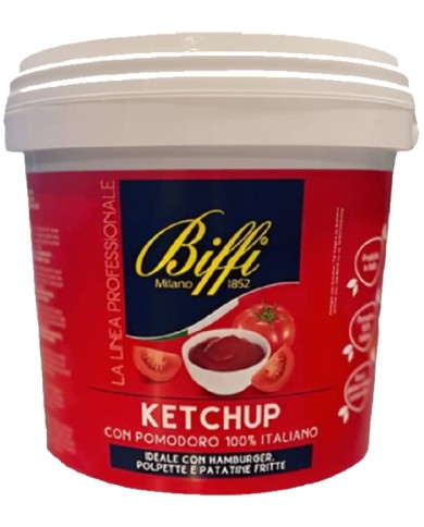 BIFFI KETCHUP EN CUBO LÍNEA PROFESIONAL KG.5