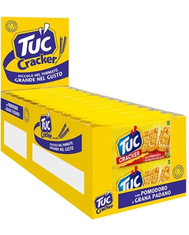 CRACKER TUC CON TOMATE Y GRANA PADANO GR.31,3 X 20 PIEZAS