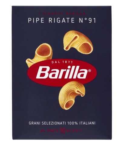 BARILLA PIPE RIGATE N.91 GR. 500 X 30 PEZZI