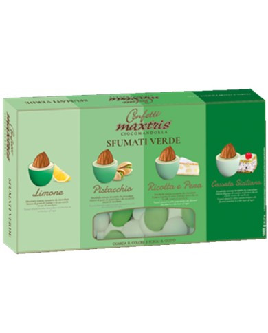 MAXTRIS GREEN SHADED CHOCOLAT ROBES AMANDES 1 KG