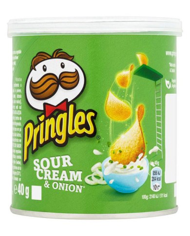 PRINGLES PATATINE SOUR CREAM & ONION GR. 40 X 12 CONFEZIONI