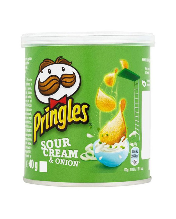 PRINGLES CHIPS SOUR CREAM & ONION GR. 40 X 12 PACKS