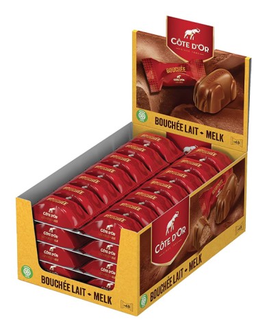 COTE D'OR BOUNCHEE CHOCOLAT AU LAIT GR.25 X 48 PIECES