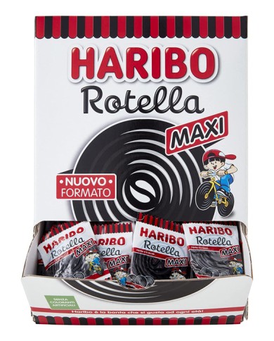 HARIBO MAXI ROTELLA ALLA LIQUIRIZIA KG.2,6