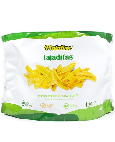 PLATATINE TAJADITAS SUPERIOR CHIPS AV GRÖNA PLATANE SKIVOR GR.400