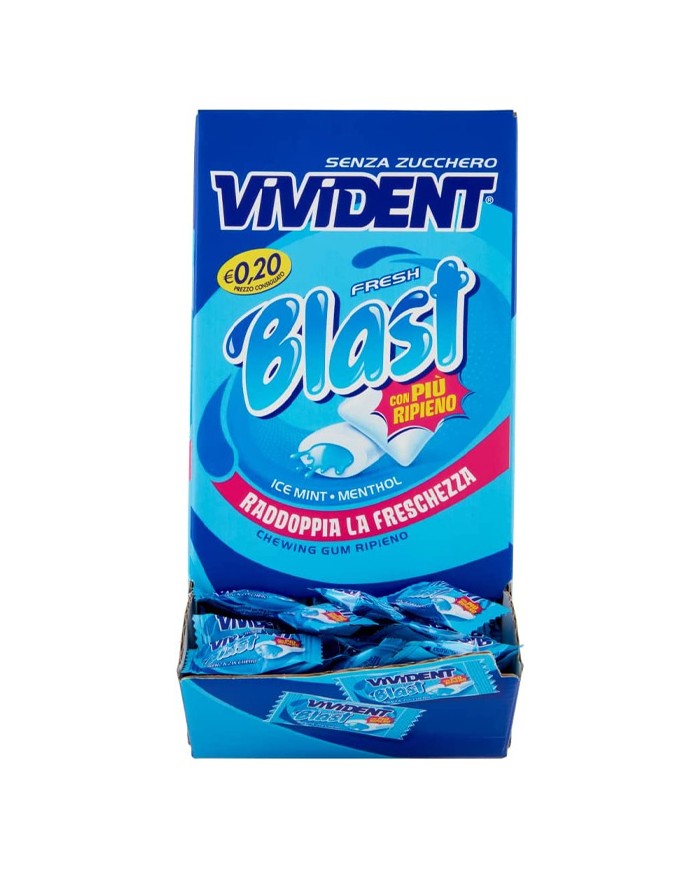 VIVIDENT FRESH BLAST ICE CHEWING GUM 200 PIECES