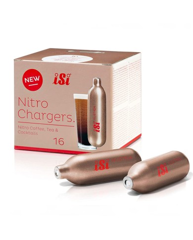 ISI BOMBOLETTE NITRO CHARGERS PER SIFONE 16 PEZZI