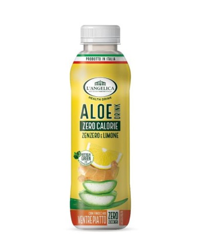 L'ANGELICA DRINK ALOE NULL KALORIEN INGWER UND ZITRONE ML.500 X 12 FLASCHEN