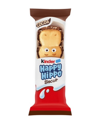 KINDER HAPPY HIPPO CACAO GR 21 X 28 PEZZI