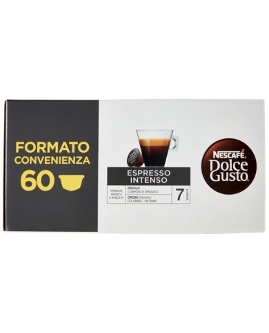 NESCAFE DOLCEGUSTO CAPSULES ESPRESSO INTENSE 60 PIÈCES