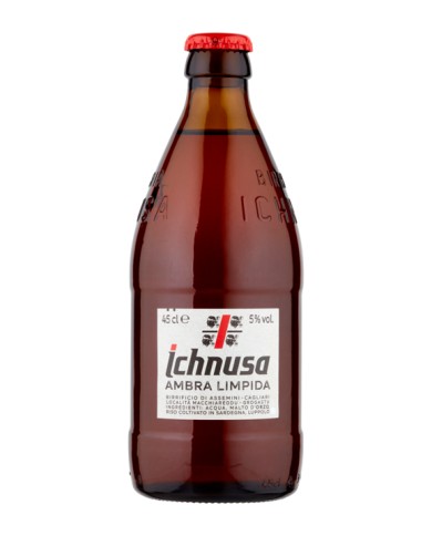 BIRRA ICHNUSA AMBRA LIMPIDA CL.45 X 15 BOTTIGLIE