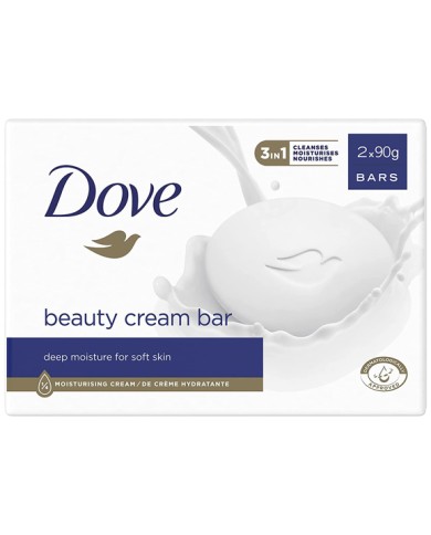 DOVE BEAUTY CREAM BAR 3 IN 1 ORIGINAL 2 PEZZI