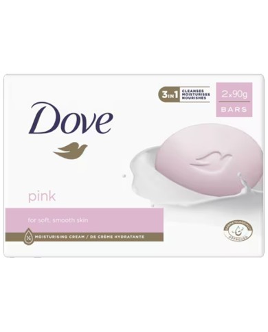 DOVE BEAUTY CREAM BAR 3 IN 1 PINK 2 PEZZI