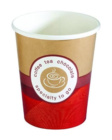 BIBO CAPPUCCINO BICCHIERI VOOR TAKE AWAY CC.250 X 50 STUKS