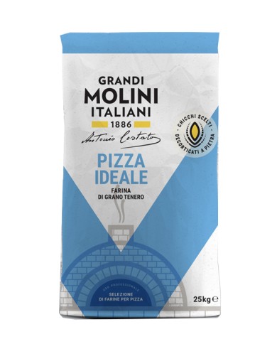 GRANDI MOLINI ITALIANI FARINA PIZZA IDEALE KG.25