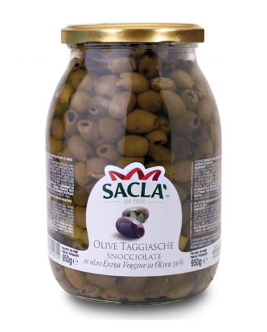 SACLA' OLIVE TAGGIASCHE SNOCCIOLATE GR.950