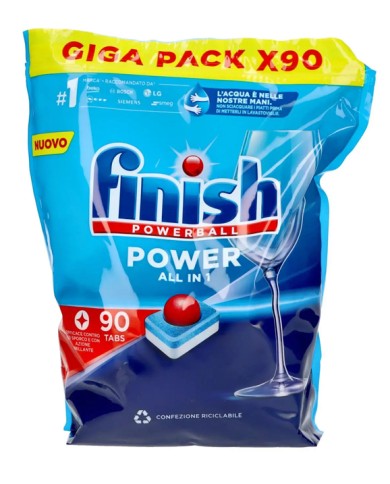 FINISH TABS REGULAR POWER ALL IN 1 PIECES 90